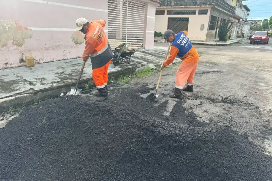 Prefeitura intensifica operação tapa-buracos e melhora vias na Cidade Nova