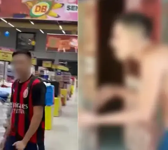 Suspeito de importunação sexual no DB leva ripadas de facção