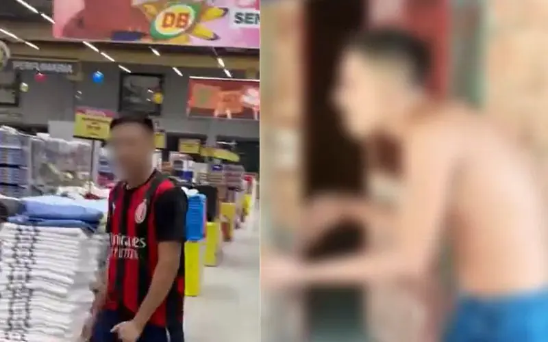 Suspeito de importunação sexual no DB leva ripadas de facção