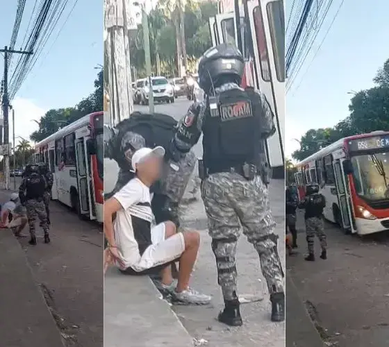 Suspeito é preso após tentar assaltar ônibus da linha 650