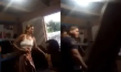 Suposto policial agride mulher e homem algemado durante confusão em Eirunepé
