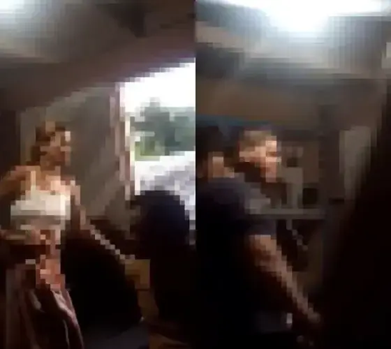 Suposto policial agride mulher e homem algemado durante confusão em Eirunepé