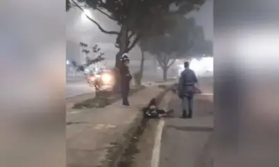 PM sofre acidente de moto após cair em buraco no Nova Cidade