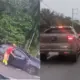 Veículo invade contramão, causa acidente na Av. Santos Dumont