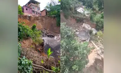 Casa desaba e assusta moradores no bairro Mauazinho