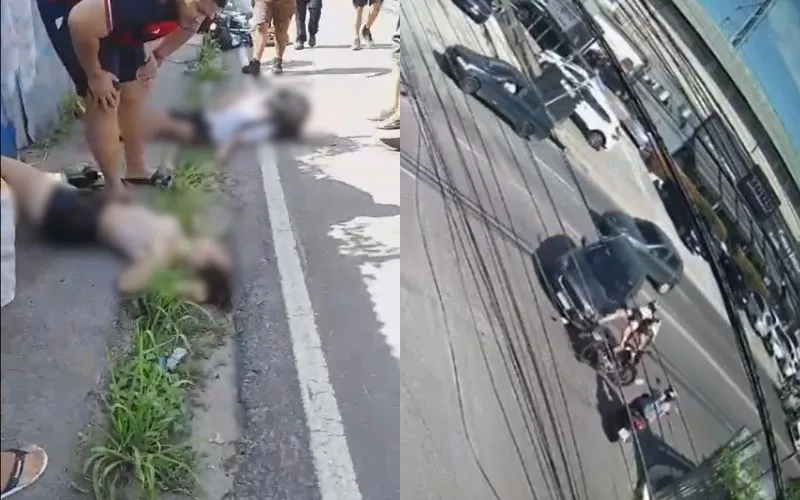Casal fica gravemente ferido após colisão no Parque Dez