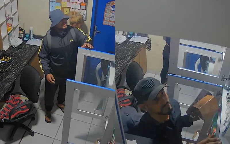 Dupla assalta hotel no Centro e causa prejuízo de R$ 20 mil