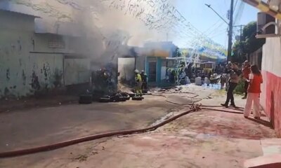 Incêndio em borracharia na zona norte de Manaus pode ter sido criminoso