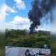 Incêndio em área de vegetação provoca fumaça intensa no Nova Cidade