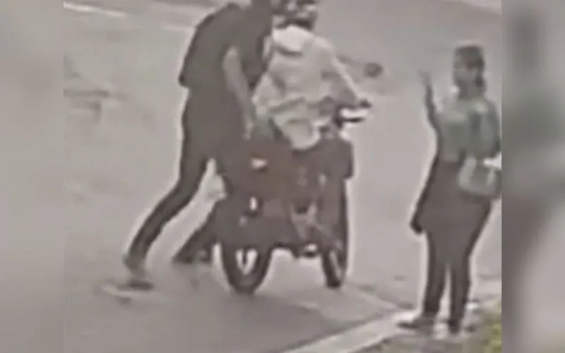 Mulher é assaltada por dupla em motocicleta no Mundo Novo