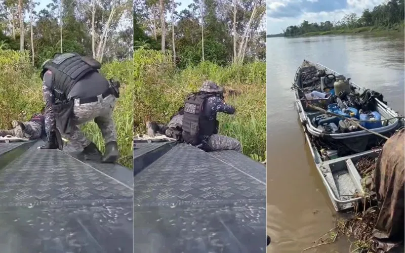 PM apreende embarcação usada por piratas de rio em Jutaí