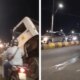 Caminhão-baú sofre pane mecânica e causa congestionamento na avenida das Torres, em Manaus