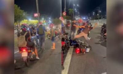 Briga entre motociclistas trava trânsito na avenida Torquato Tapajós