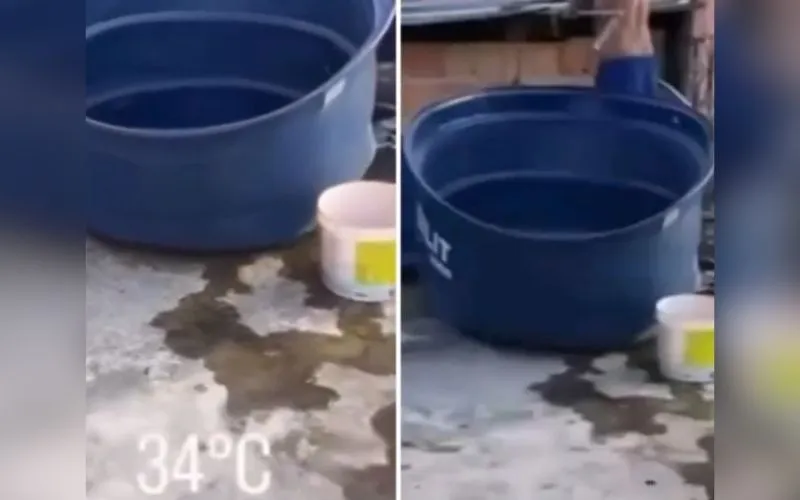Calor em Manaus deforma caixa d’água e vídeo viraliza nas redes sociais