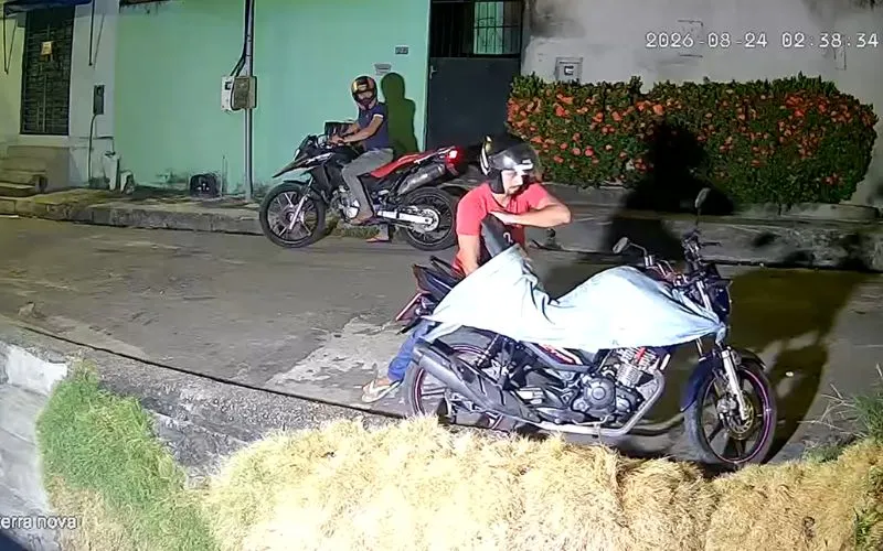 Bandidos furtam peça de moto no bairro Colônia Terra Nova