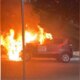 Carro de reportagem pega fogo na avenida Darcy Vargas