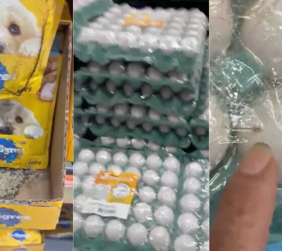 Consumidora denuncia ovos com larvas em unidade do DB Supermercados