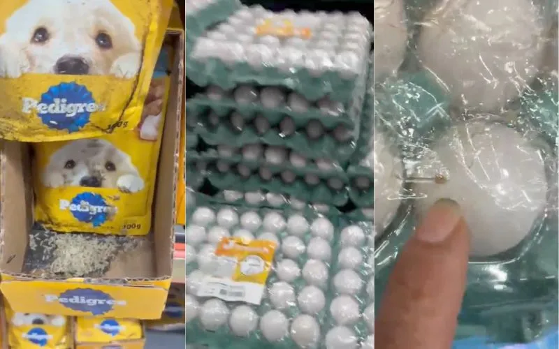 Consumidora denuncia ovos com larvas em unidade do DB Supermercados