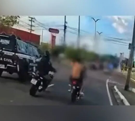Jovens ‘pagam de doidos’ durante fuga e acabam presos na Torquato Tapajós