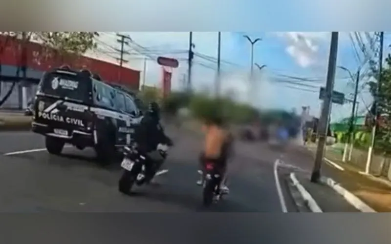 Jovens ‘pagam de doidos’ durante fuga e acabam presos na Torquato Tapajós