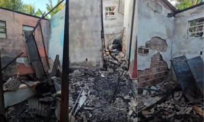 Grávida e três crianças escapam de incêndio que destruiu casa no Cidade de Deus