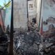 Grávida e três crianças escapam de incêndio que destruiu casa no Cidade de Deus