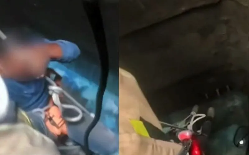 Homem fica preso em caixa d’água por 40 minutos e é resgatado em Manaus