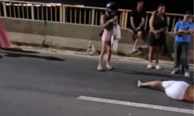 Motorista morre após motocicleta atingi-lo na Ponte Rio Negro, em Manaus