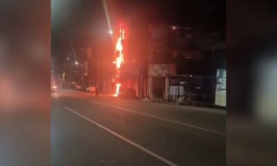 Transformador pega fogo e causa incêndio em prédio no Japiim
