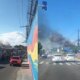 Incêndio em vegetação provoca fumaça intensa no Ouro Verde