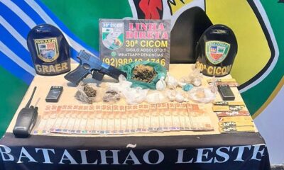 Jovem de 22 anos é preso com drogas no Jorge Teixeira, em Manaus