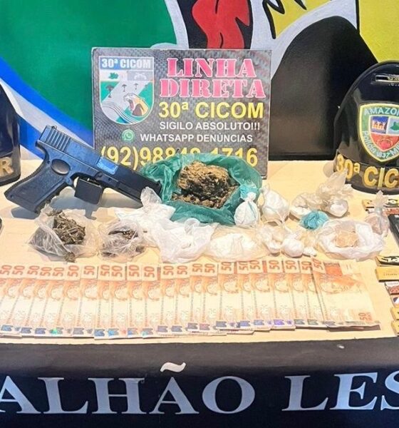 Jovem de 22 anos é preso com drogas no Jorge Teixeira, em Manaus