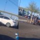 Motociclista fratura a perna em acidente no Centro de Manaus