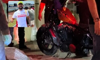 Motociclista morre após bater contra muro de escola em Manaus