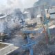 Princípio de incêndio atinge área do Cemitério Tarumã