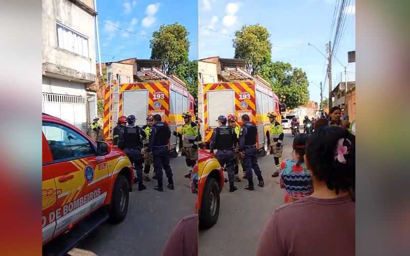 Criança e bebê morrem carbonizados em residência no Tarumã