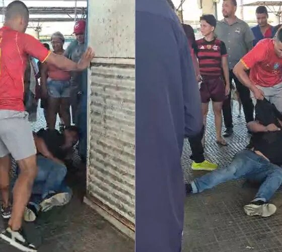 Suspeito de assalto no T5 leva 'carinho' de passageiros e é preso