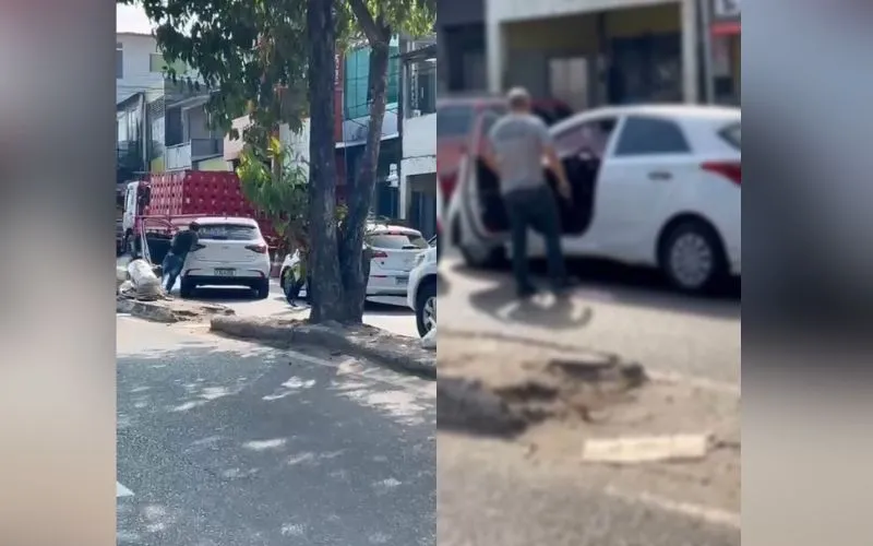 Policial atira contra carro de motorista de aplicativo em Manaus