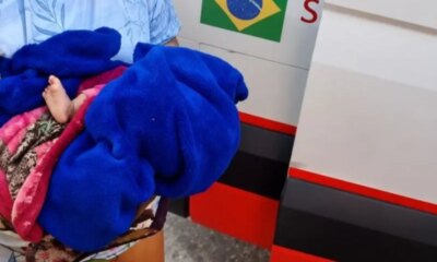 Bebê é encontrado abandonado em frente a residência no Novo Aleixo