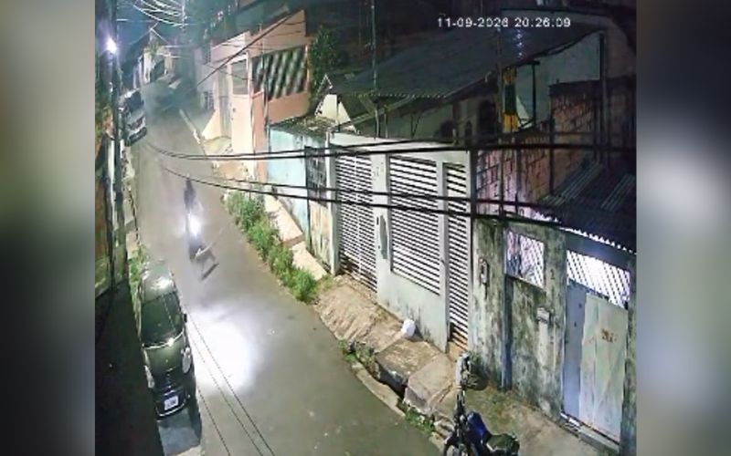 'Caramelo' derruba motociclista em ladeira no bairro Alvorada