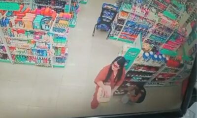 Câmeras registram três mulheres suspeitas de furto em drogaria de Manaus