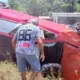 Capotamento na AM-070 deixa dois homens feridos em Manaus neste domingo (13)