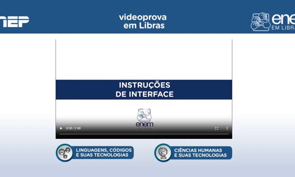 Plataforma Enem Libras ganha atualização com provas de 2017 a 2025
