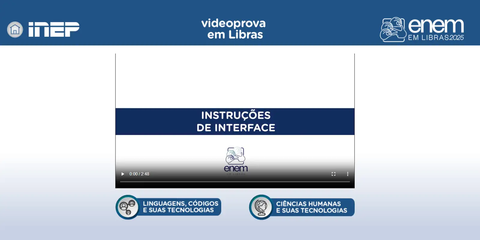 Plataforma Enem Libras ganha atualização com provas de 2017 a 2025