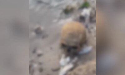 Crânio é encontrado por garis às margens do Rio Negro