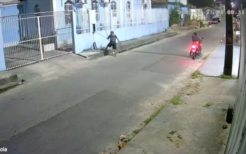 Dupla é flagrada furtando fios elétricos de igreja no Núcleo 16