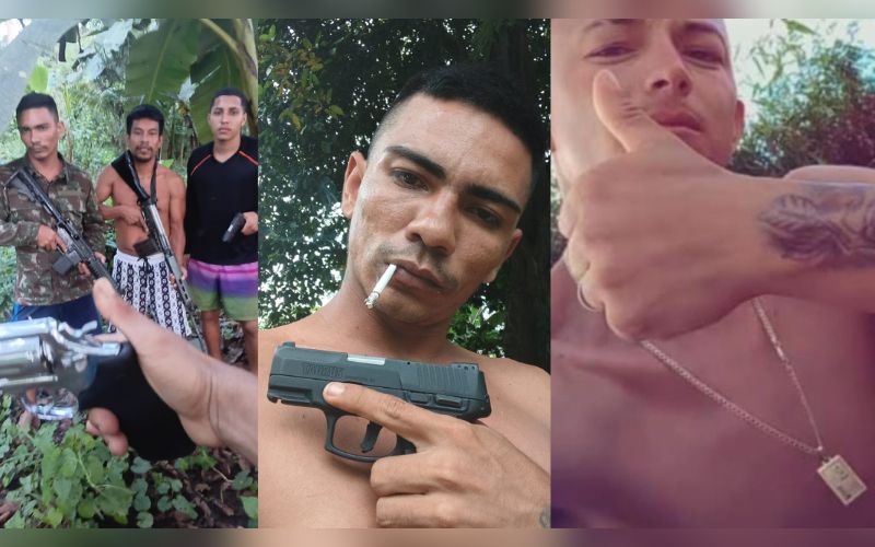Foto de piratas envolvidos em assalto a embarcação no AM é divulgada