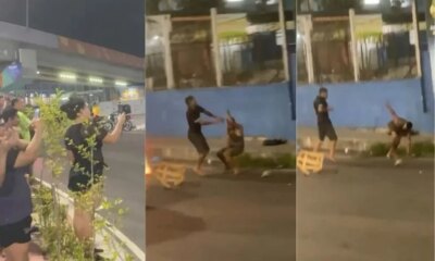 Galerosos saem na porrada e público assiste na Bola do Produtor