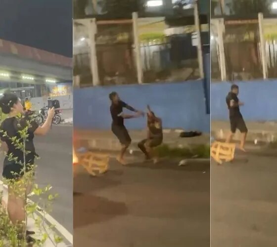 Galerosos saem na porrada e público assiste na Bola do Produtor