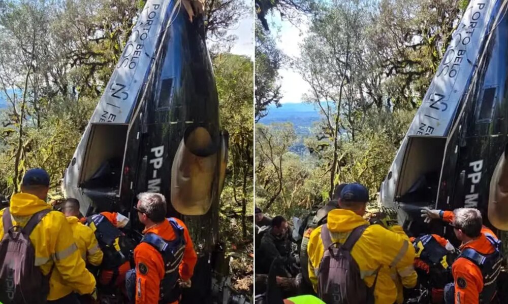 Corpos de vítimas de queda de helicóptero em SC são liberados